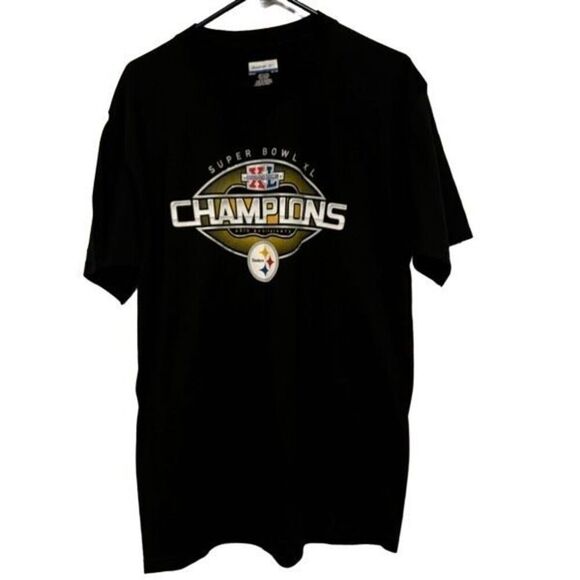 Pittsburgh Steelers Super Bowl XL Size Medium T-Shirt - Picture 1 of 5